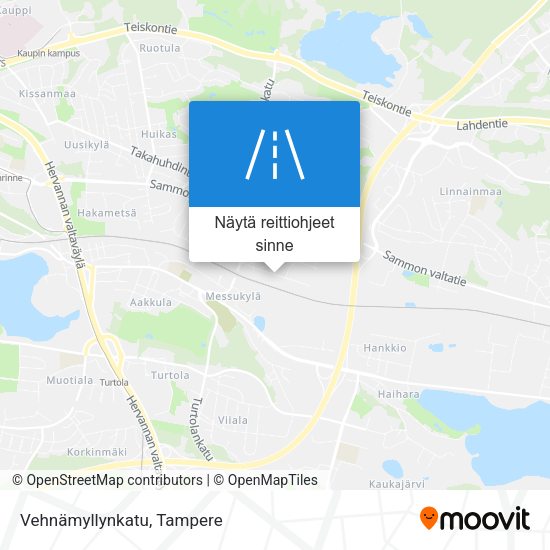 Vehnämyllynkatu kartta
