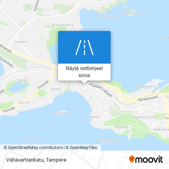 Vähävartiankatu kartta