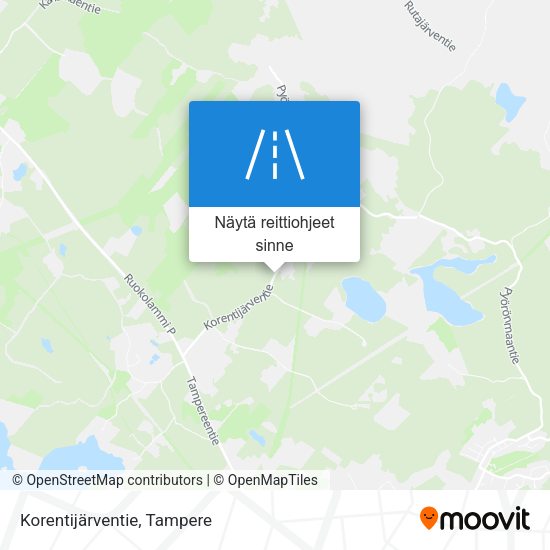 Korentijärventie kartta
