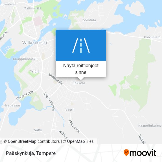 Pääskynkuja kartta