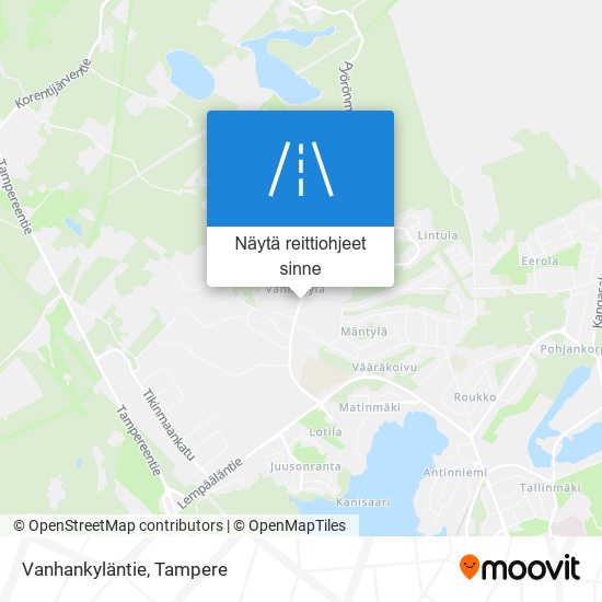 Vanhankyläntie kartta