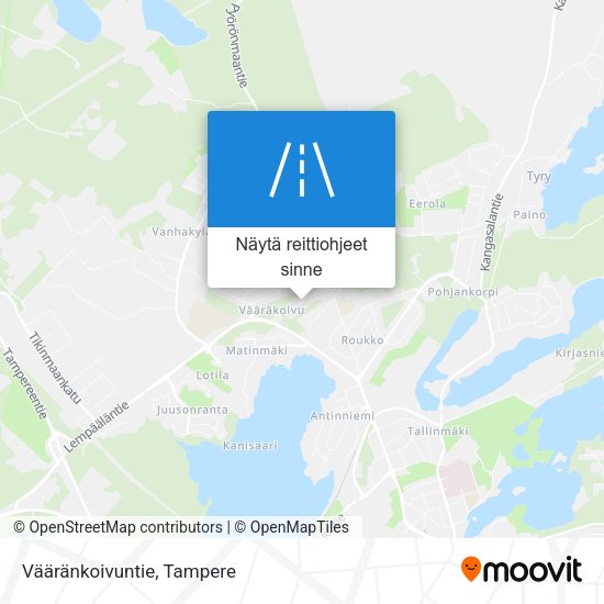 Vääränkoivuntie kartta