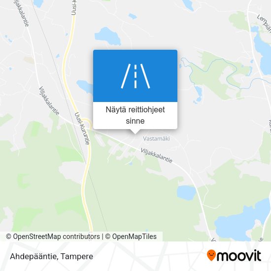 Ahdepääntie kartta