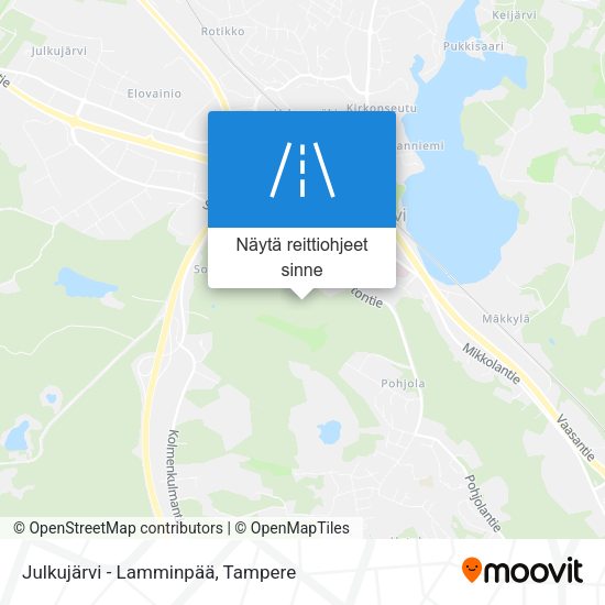 Julkujärvi - Lamminpää kartta