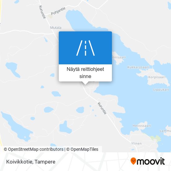 Koivikkotie kartta