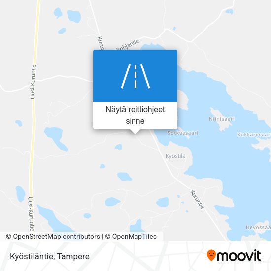 Kyöstiläntie kartta