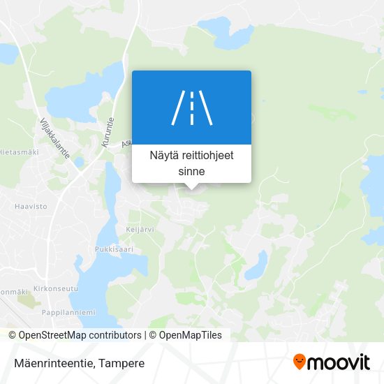 Mäenrinteentie kartta
