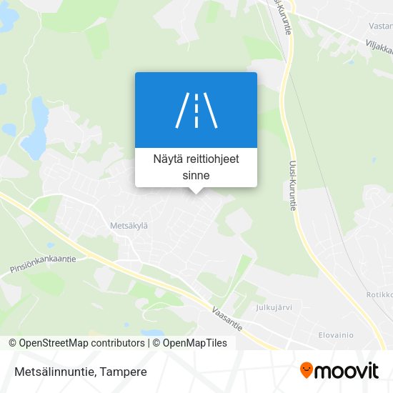Metsälinnuntie kartta