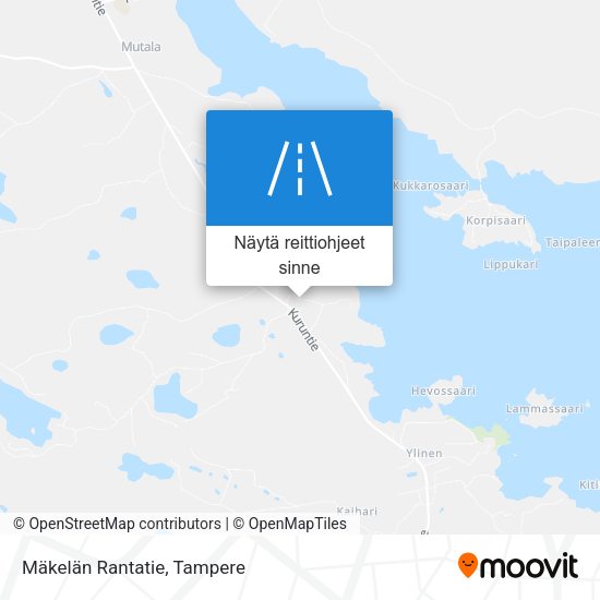 Mäkelän Rantatie kartta