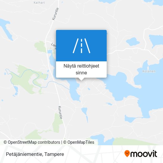 Petäjäniementie kartta