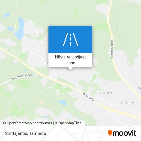 Sirittäjäntie kartta