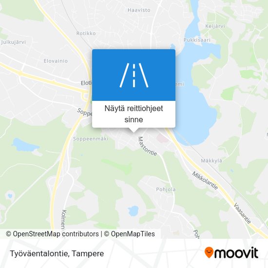 Työväentalontie kartta