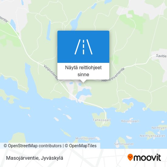 Masojärventie kartta