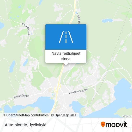 Autotalontie kartta