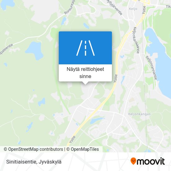 Sinitiaisentie kartta