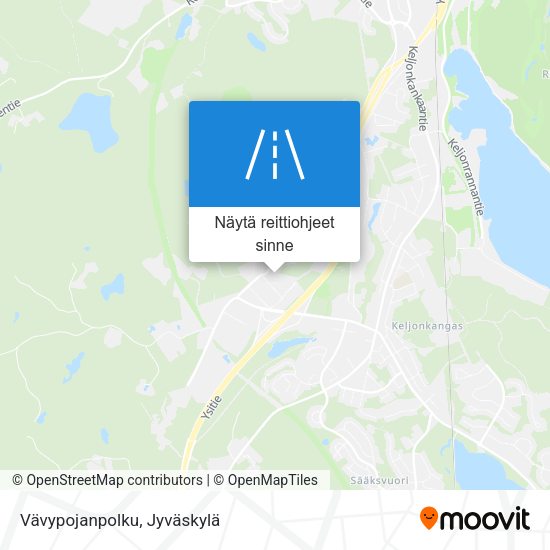 Vävypojanpolku kartta