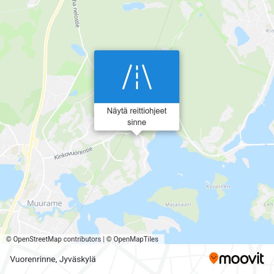 Vuorenrinne kartta