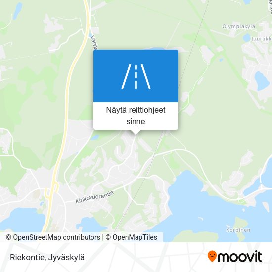 Riekontie kartta