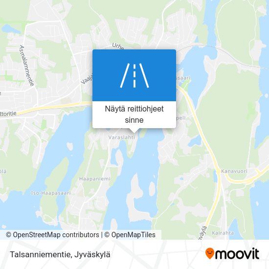 Talsanniementie kartta