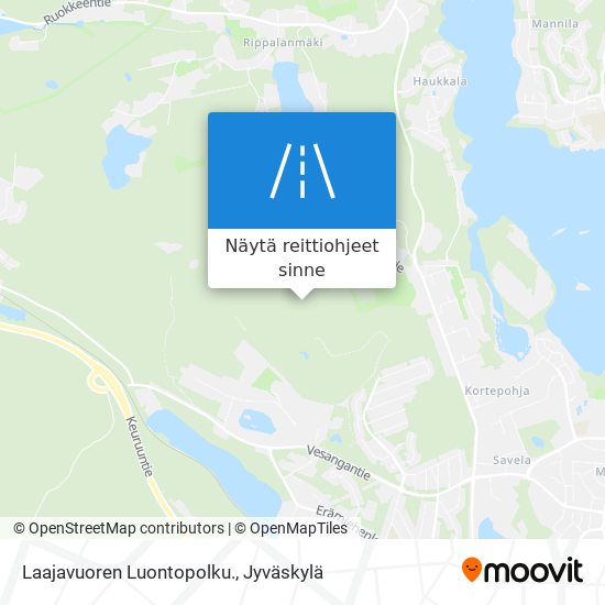 Laajavuoren Luontopolku. kartta