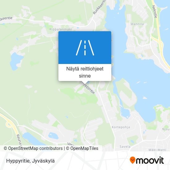 Hyppyritie kartta
