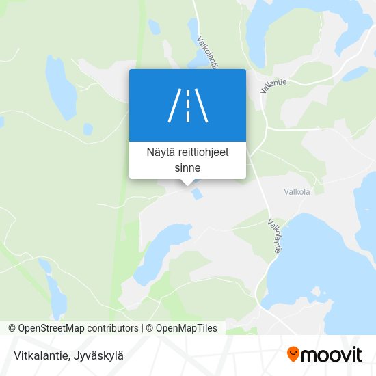 Vitkalantie kartta