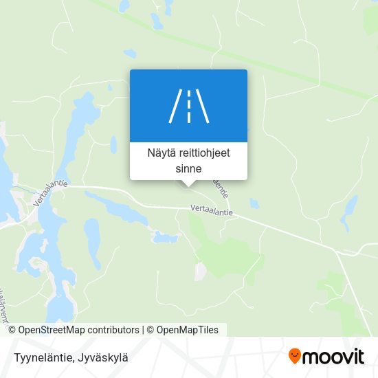 Tyyneläntie kartta