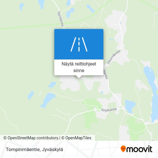 Tompinmäentie kartta