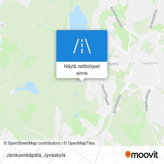 Jäniksenkäpälä kartta