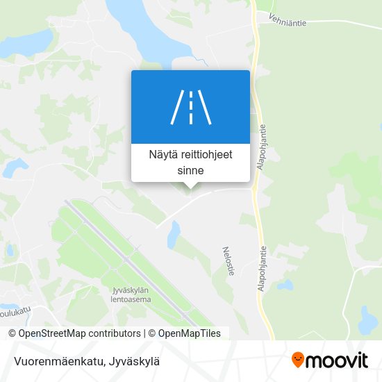 Vuorenmäenkatu kartta