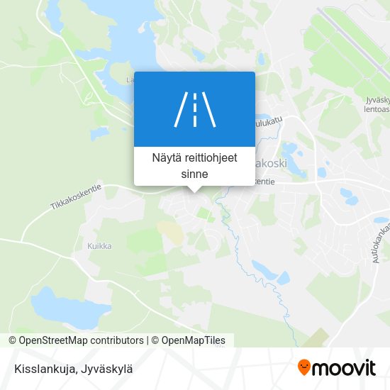 Kisslankuja kartta