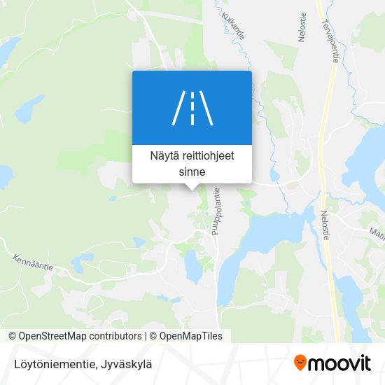 Löytöniementie kartta