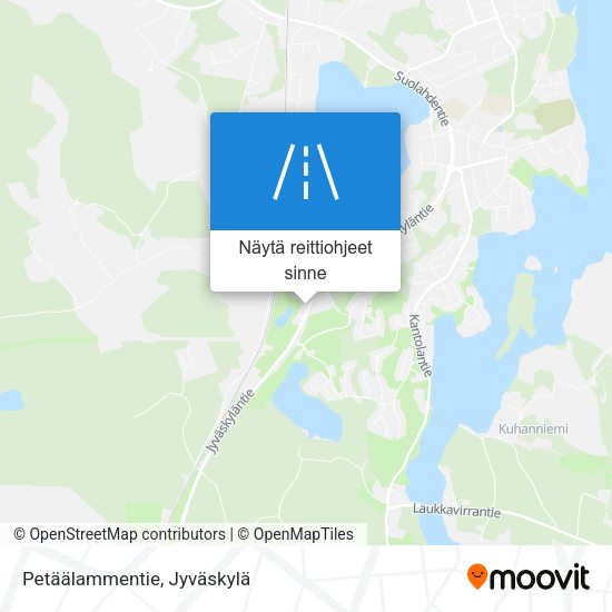 Petäälammentie kartta