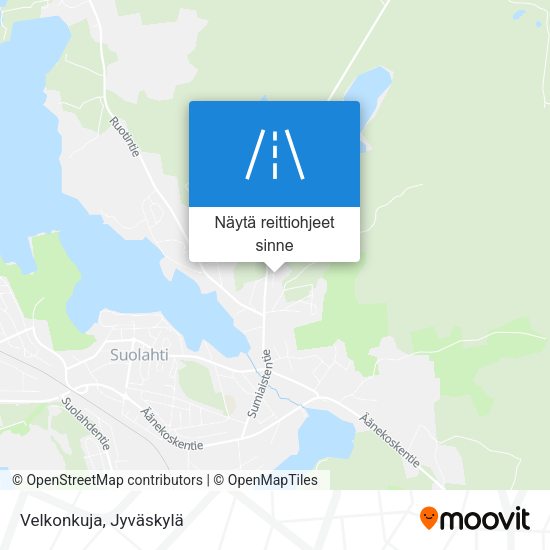 Velkonkuja kartta