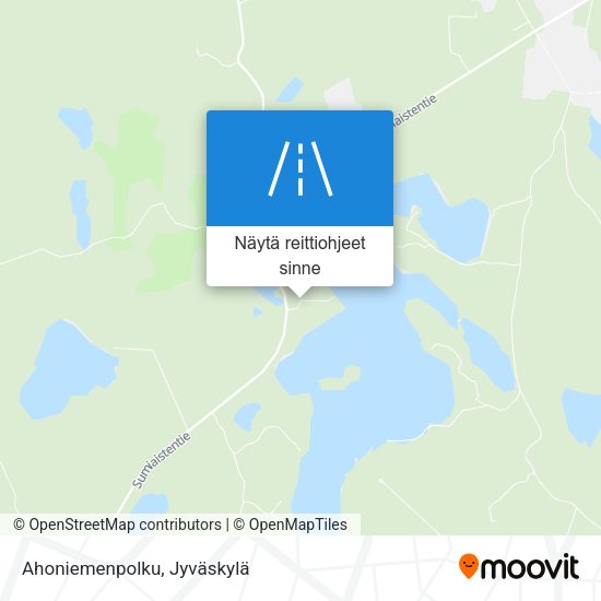 Ahoniemenpolku kartta