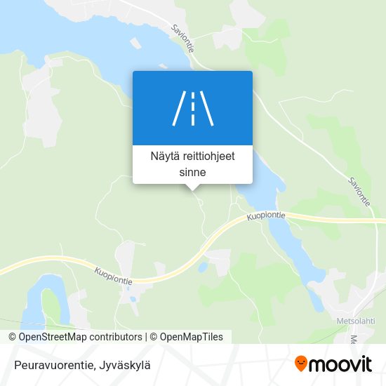 Peuravuorentie kartta
