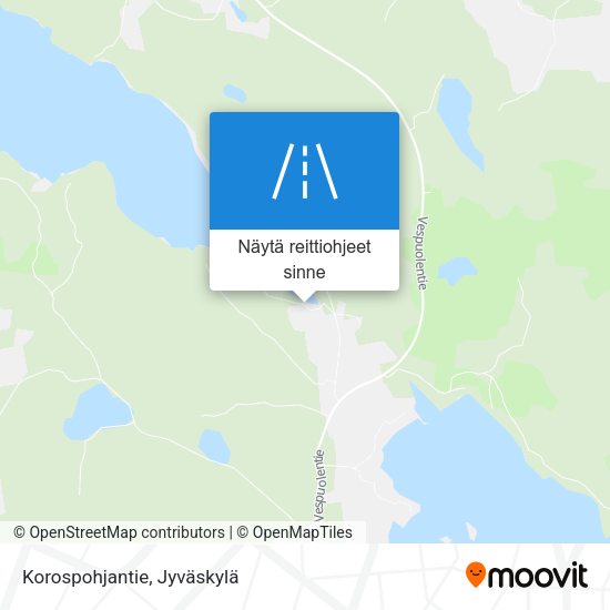 Korospohjantie kartta