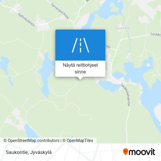 Saukontie kartta
