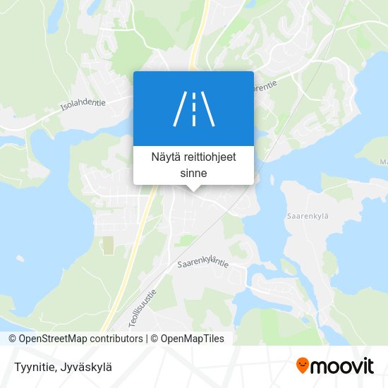 Tyynitie kartta