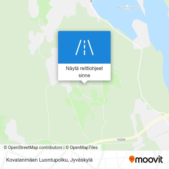 Kovalanmäen Luontupolku kartta