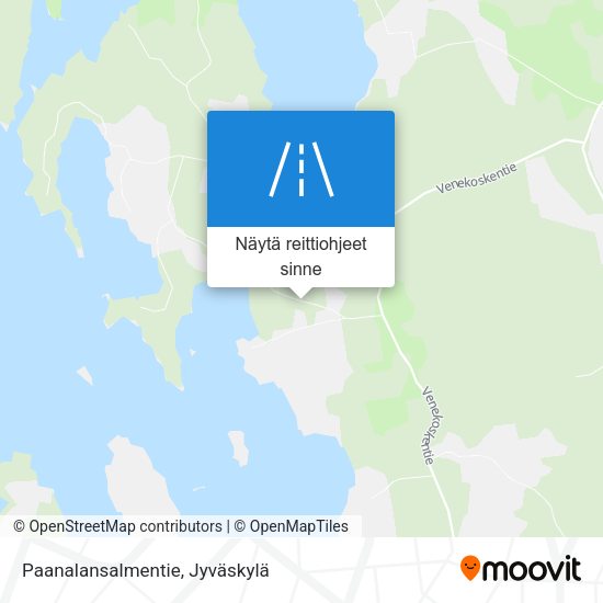 Paanalansalmentie kartta