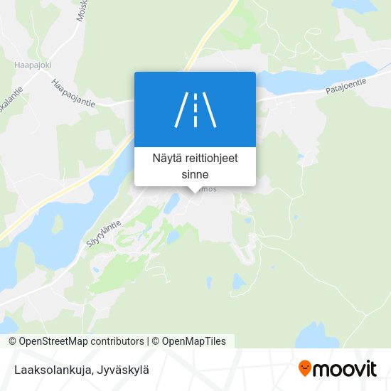 Laaksolankuja kartta