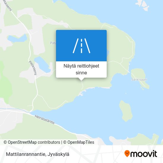 Mattilanrannantie kartta