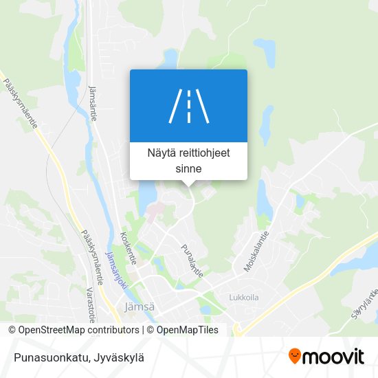 Punasuonkatu kartta