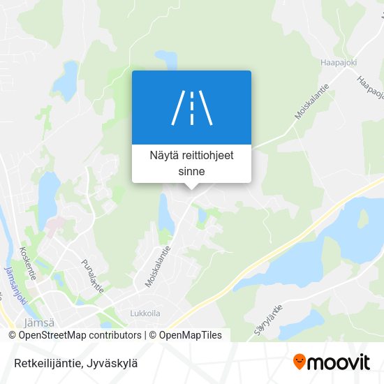 Retkeilijäntie kartta