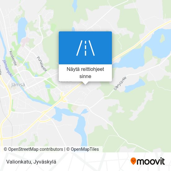 Valionkatu kartta