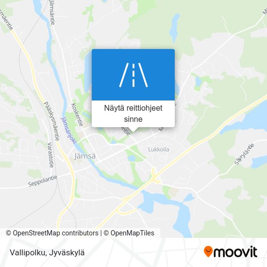 Vallipolku kartta
