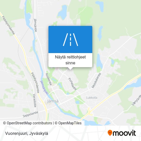 Vuorenjuuri kartta