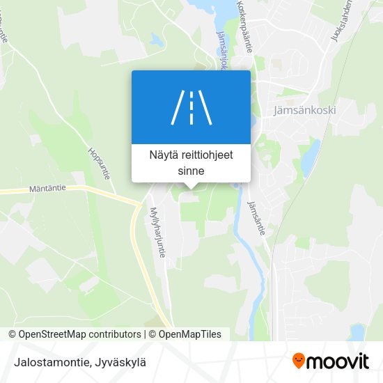Jalostamontie kartta