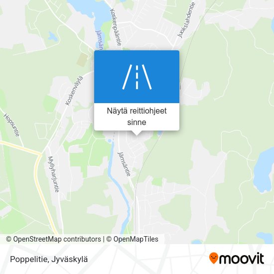 Poppelitie kartta